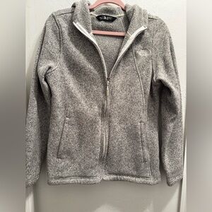 The North Face Heathered Gray Fleece Jacket